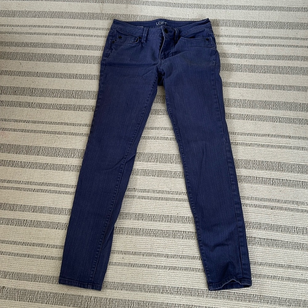 Ann Taylor Loft purple jeans | size 2 Modern Skinny